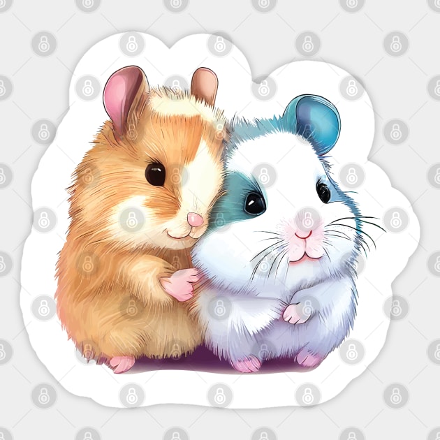 Cute lovely hamsters Sticker by Bugaga